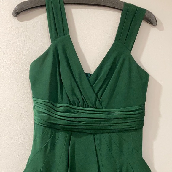 💚green with envy silk satin evening dress💚 - Picture 4 of 6